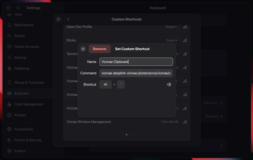 Create a deeplink shortcut