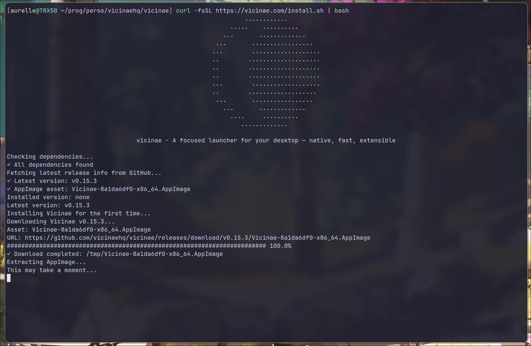 Installation script demo